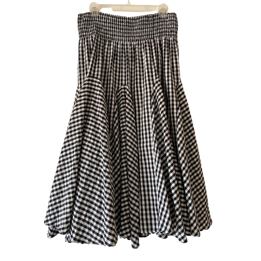 Premise Buffalo Check flared Midi-Skirt